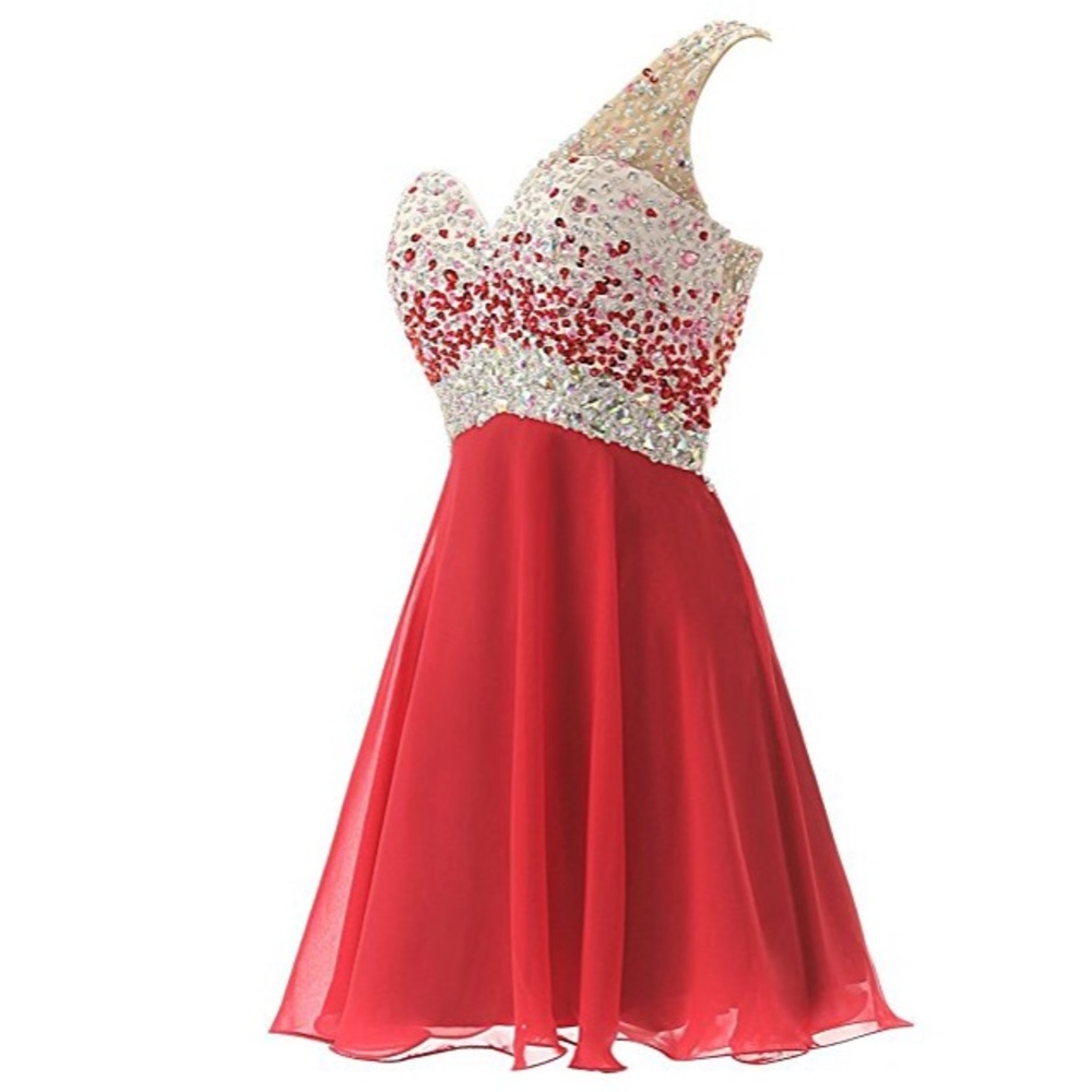 Red formal dress